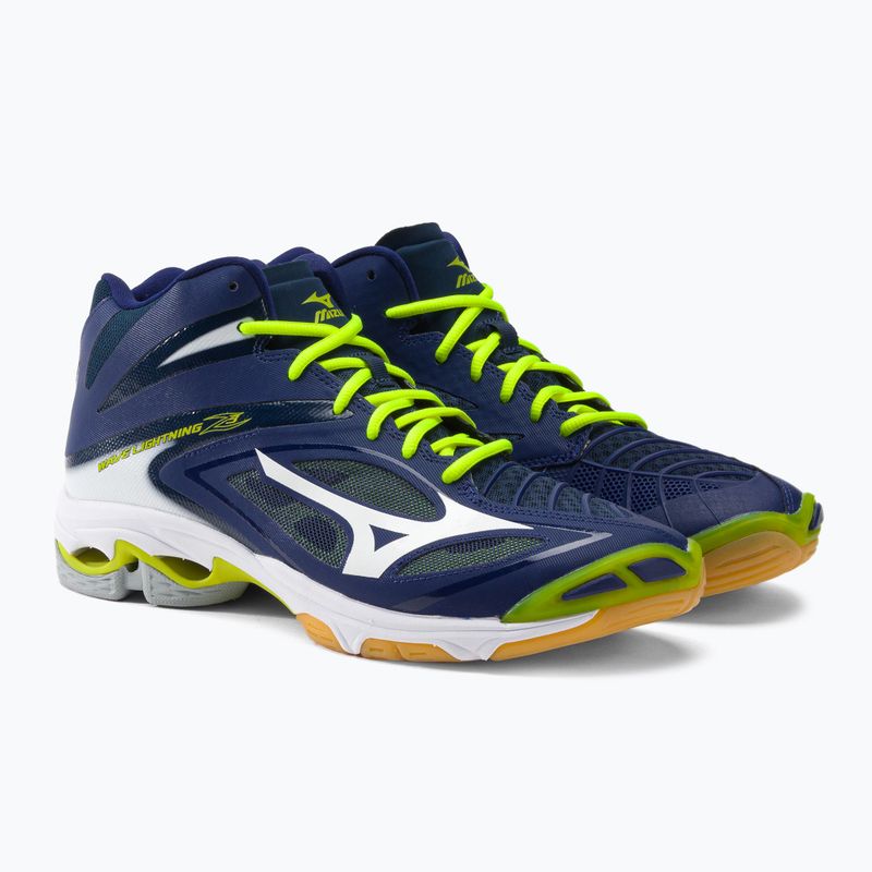 Men's volleyball shoes Mizuno Wave Lightning Z3 Mid blue V1GA170571 5