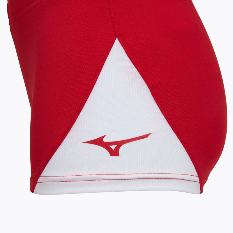 Women's training shorts Mizuno Myou red/white 4