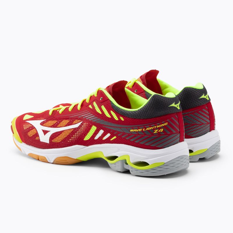 Men's volleyball shoes Mizuno Wave Lightning Z4 red V1GA180001 3