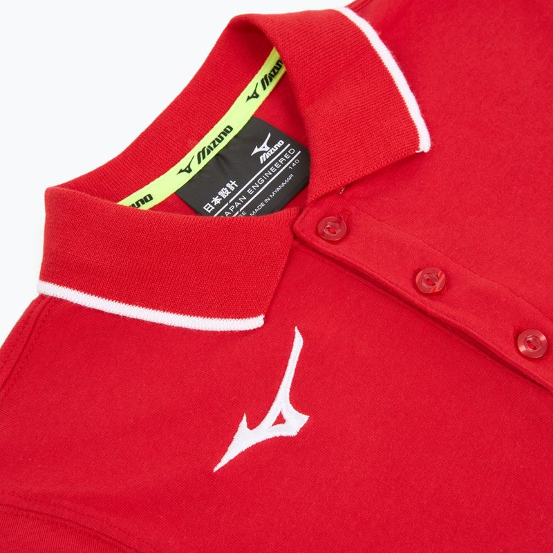 Children's T-shirt Mizuno Polo red/white 3