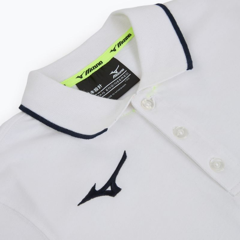 Children's T-shirt Mizuno Polo white/navy 3