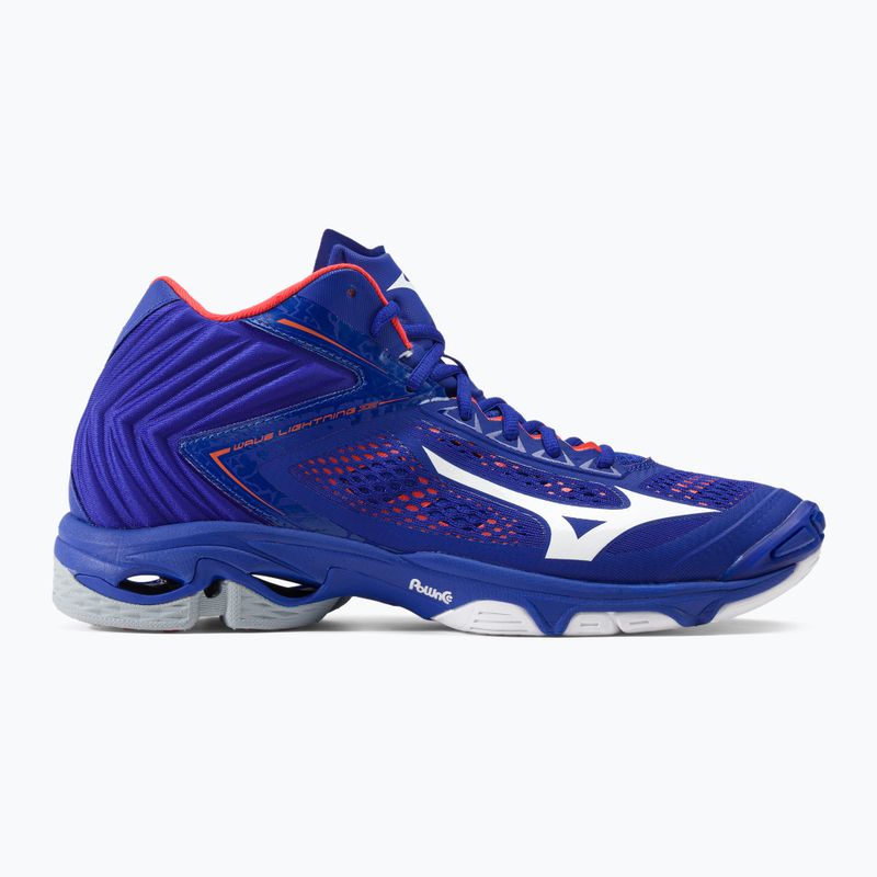 Men's volleyball shoes Mizuno Wave Lightning Z5 Mid blue V1GA190500 2