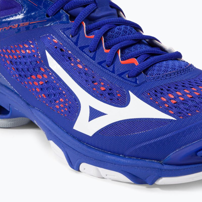 Men's volleyball shoes Mizuno Wave Lightning Z5 Mid blue V1GA190500 7