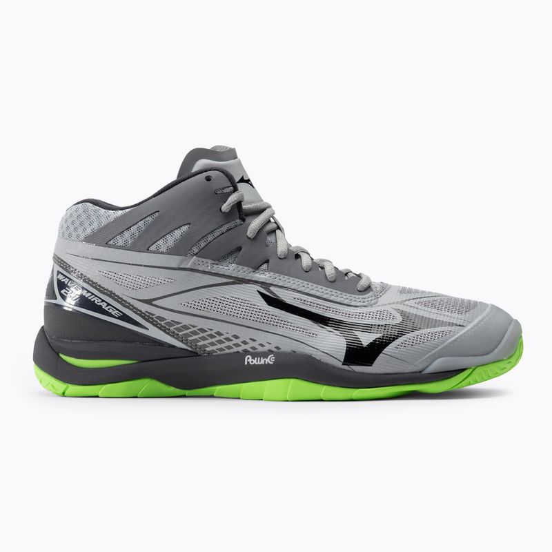 Men's volleyball shoes Mizuno Wave Mirage 2.1 Mid green X1GA187037 2