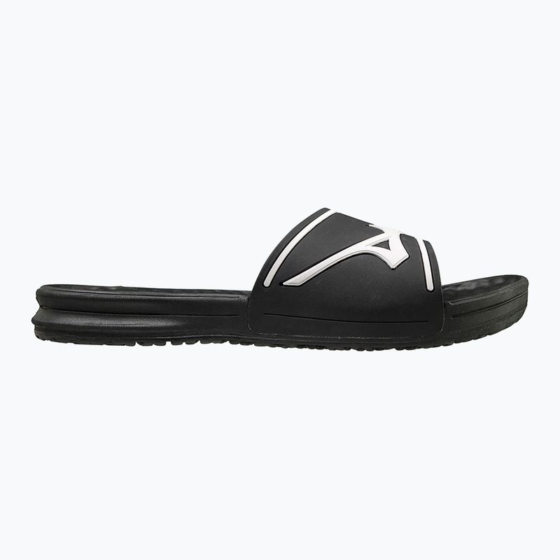 Mizuno Relax Slide black/white slides 8