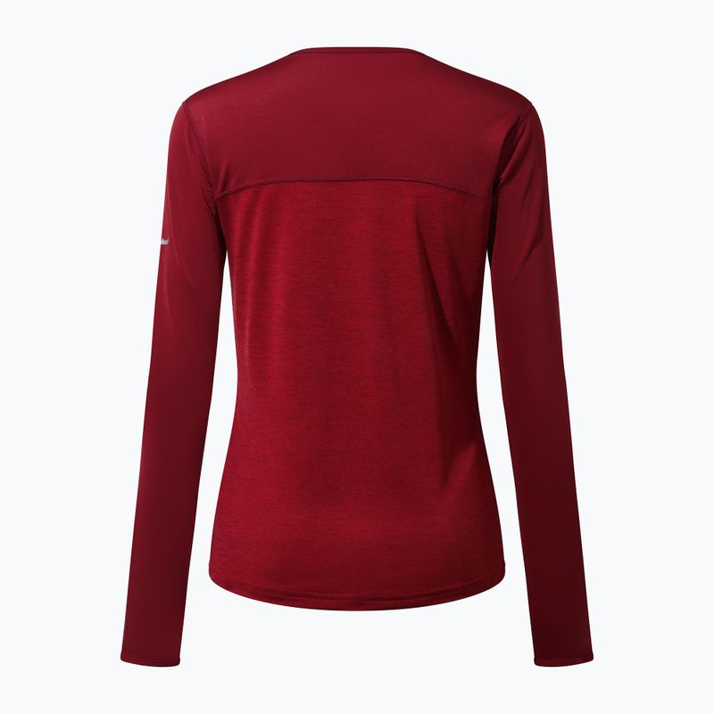 Women's trekking longsleeve Berghaus Voyager Tech Tee Basecrew syrah/red dahlia 10