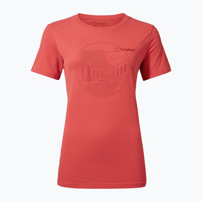 Women's Berghaus Linear Landscape T-shirt baked apple 7