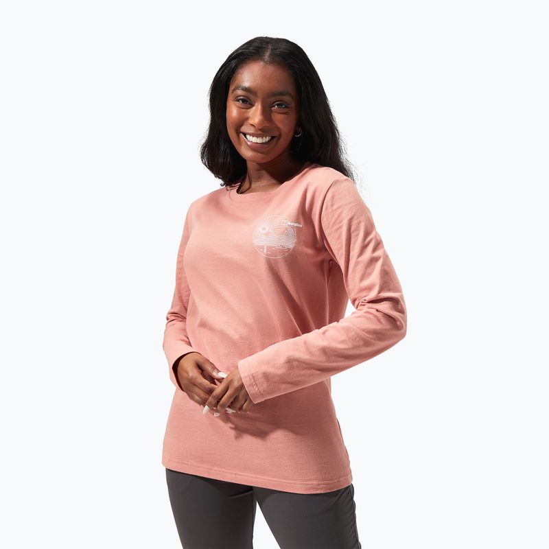 Women's Longsleeve Berghaus Linear Landscape rose dawn