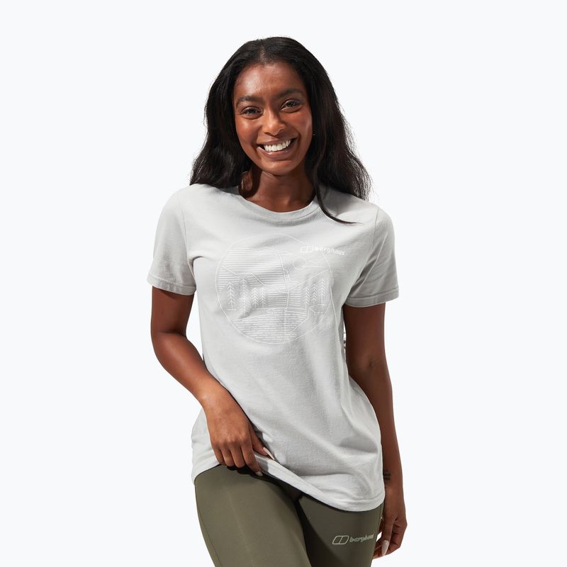 Women's Berghaus Linear Landscape t-shirt harbour mist