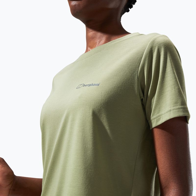 Women's trekking T-shirt Berghaus Relaxed Tech Super Stretch oil green 6