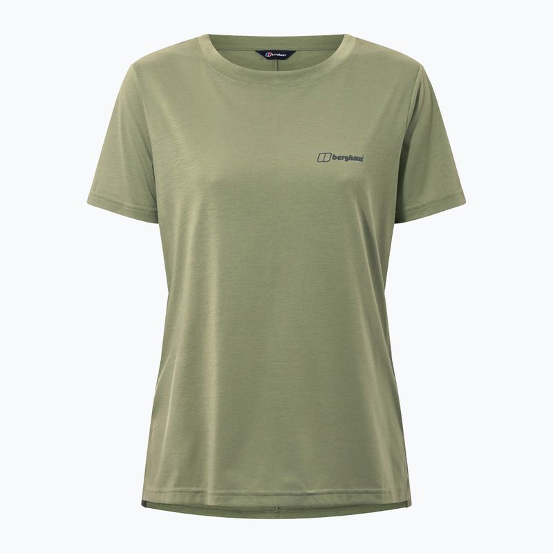 Women's trekking T-shirt Berghaus Relaxed Tech Super Stretch oil green 9