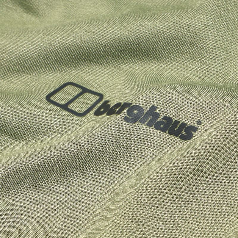 Women's trekking T-shirt Berghaus Relaxed Tech Super Stretch oil green 11