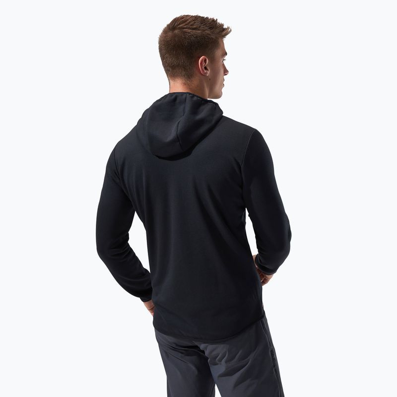 Men's Berghaus Heuberg Hoody fleece sweatshirt black/black 3