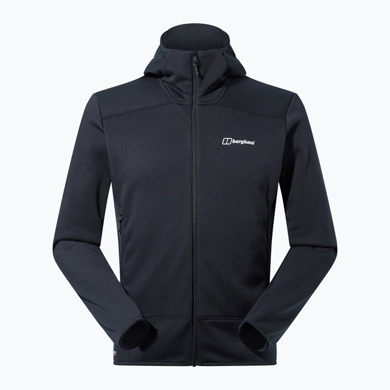 Men's Berghaus Heuberg Hoody fleece sweatshirt black/black 11