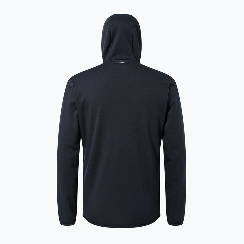 Men's Berghaus Heuberg Hoody fleece sweatshirt black/black 12