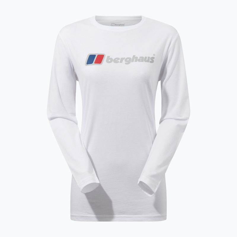 Women's Longsleeve Berghaus Boyfriend Big Classic Logo pure white