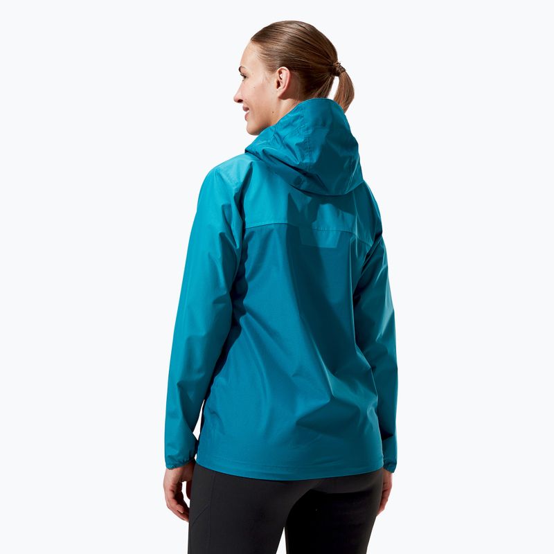 Berghaus Deluge Pro 3.0 deep ocean/jungle jewel women's rain jacket 2