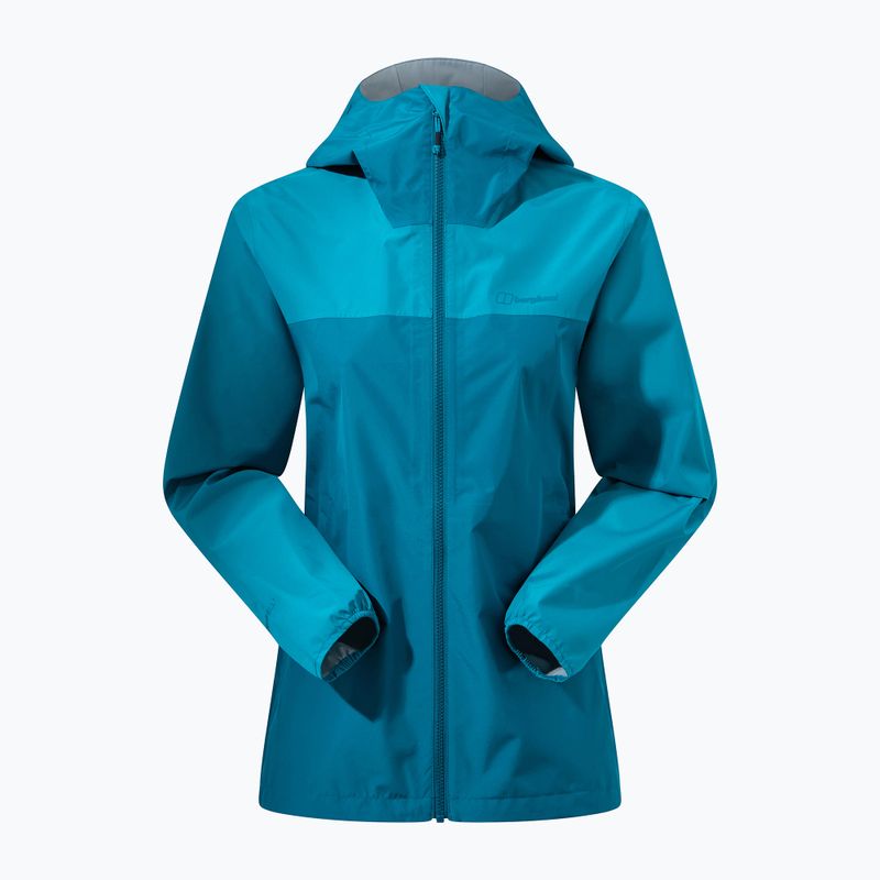 Berghaus Deluge Pro 3.0 deep ocean/jungle jewel women's rain jacket 11