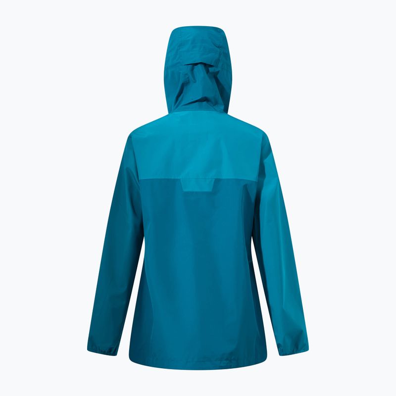 Berghaus Deluge Pro 3.0 deep ocean/jungle jewel women's rain jacket 12