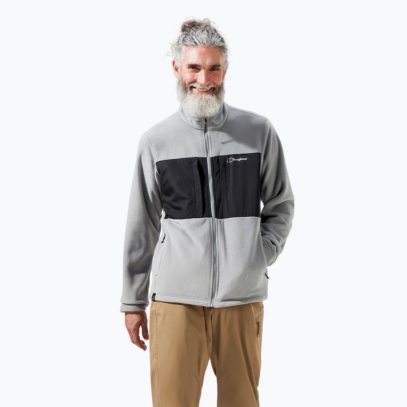 Men's Berghaus Prism Guide IA monument/jet black fleece sweatshirt