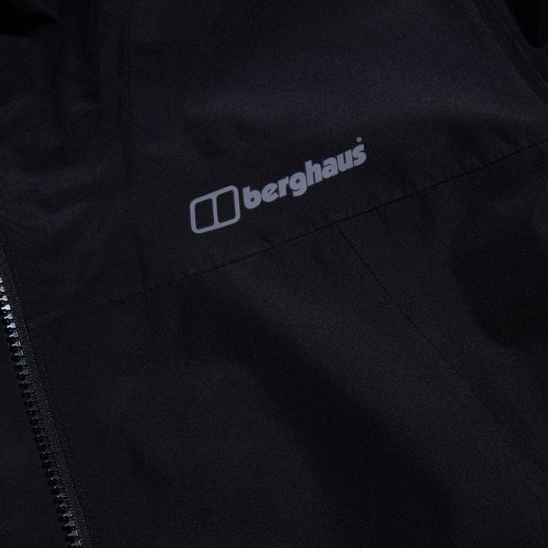 Men's Berghaus Deluge Pro 3.0 rain jacket black/black 9