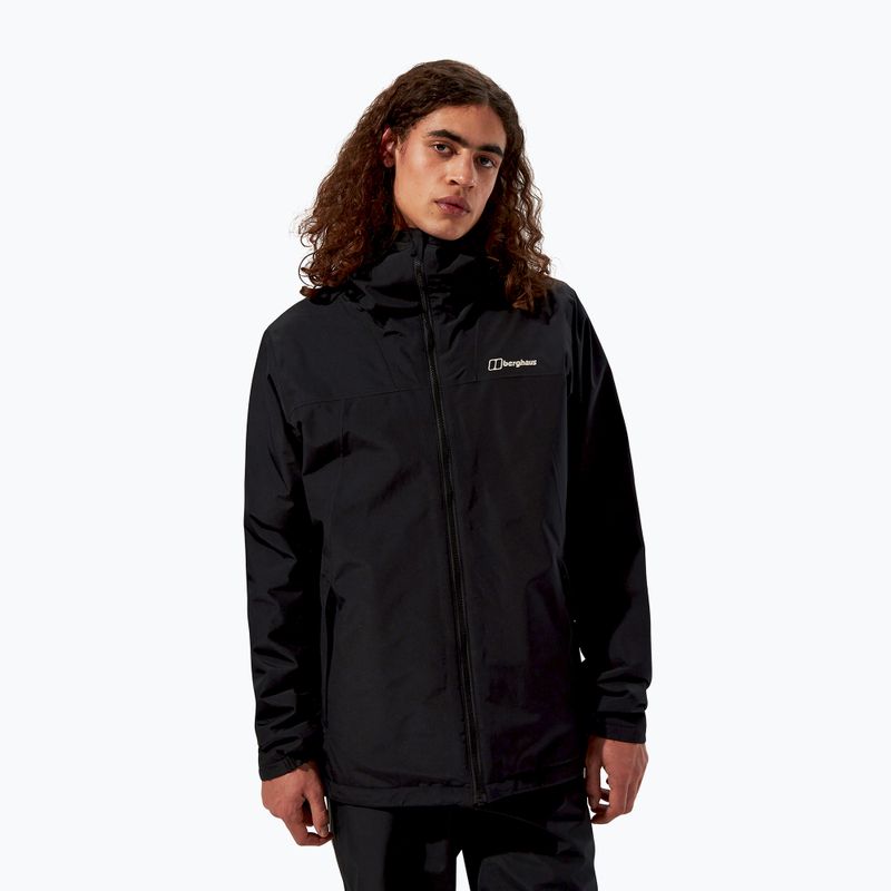 Men's Berghaus Deluge Pro 3.0 Insulated rain jacket black
