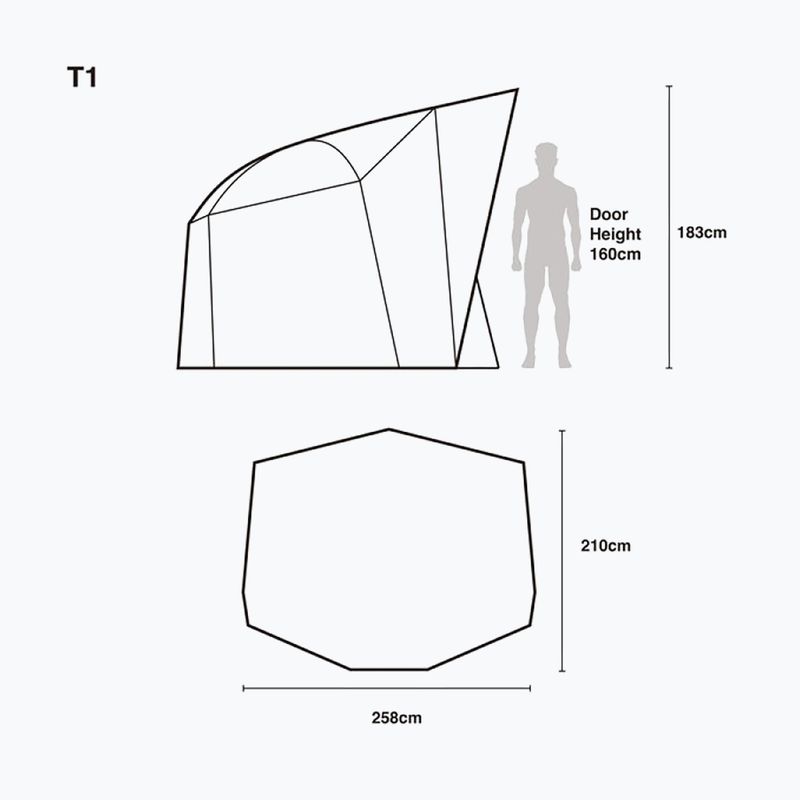 Nash Tackle Titan T1 green fishing tent T4220 6
