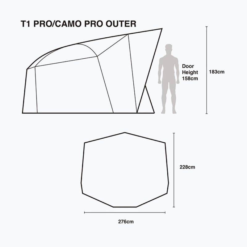 Nash Tackle Titan T1 Camo Pro fishing tent 7