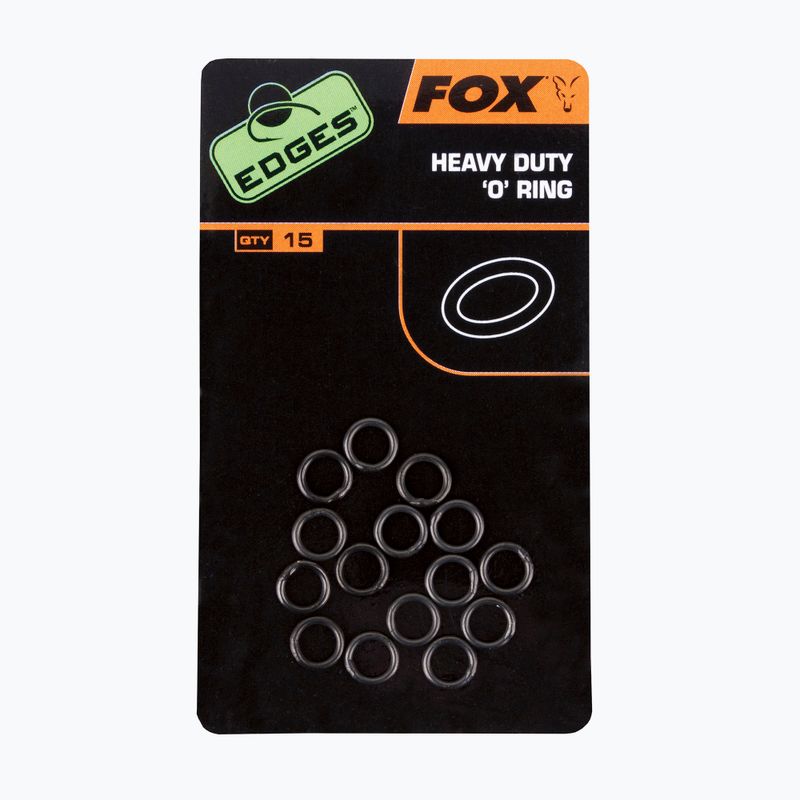 Fox International Edges Heavy Duty carp link rings O ring 15 pcs black CAC496