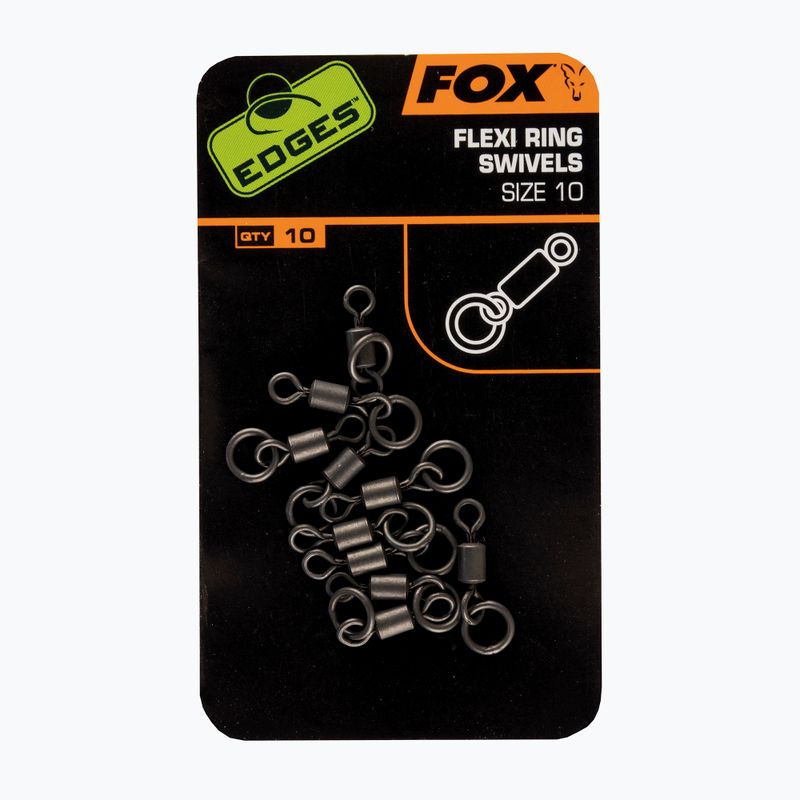 Fox International Edges Flexi Ring Swivel carp swivels red CAC529