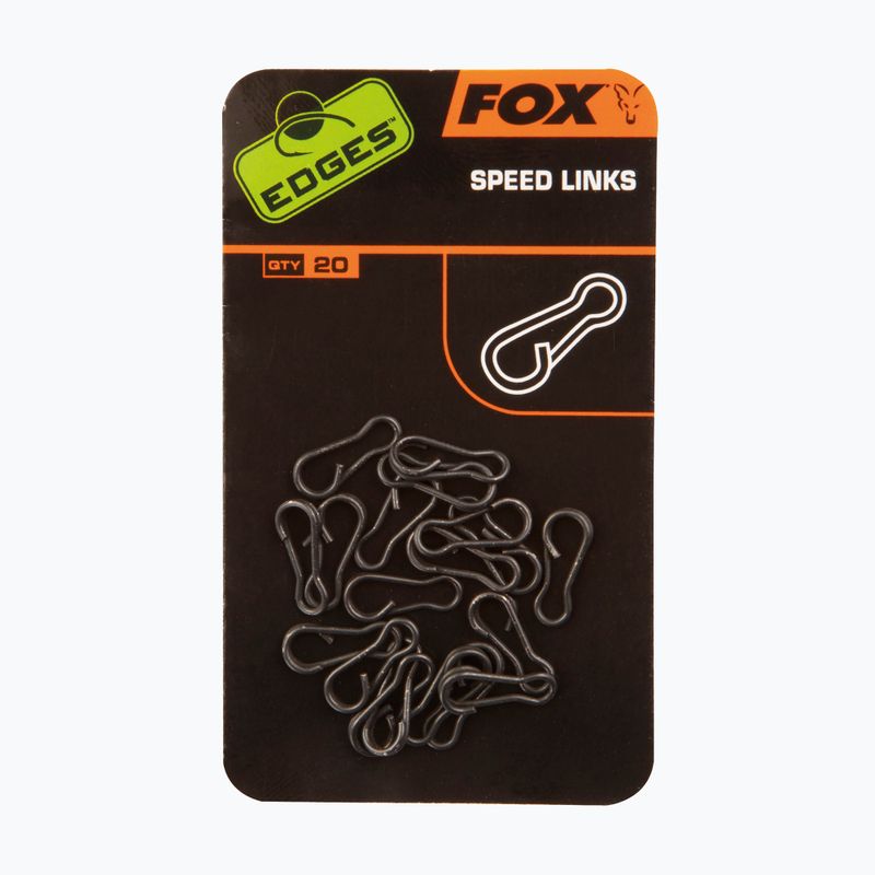 Fox International Edges Speed Links carp fasteners black CAC532