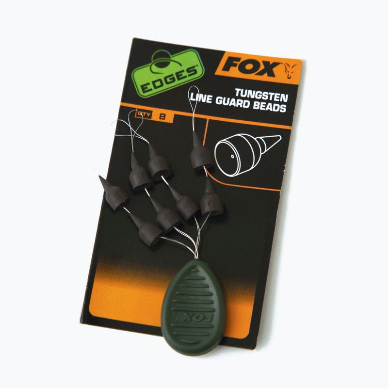 Carp stoppers Fox International Edges Tungsten Line Guard Beads black CAC671