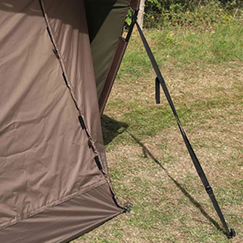 Fox International Retreat+ Ripstop Ventec 2 Man Ext Wrap fishing tent brown CUM203 4