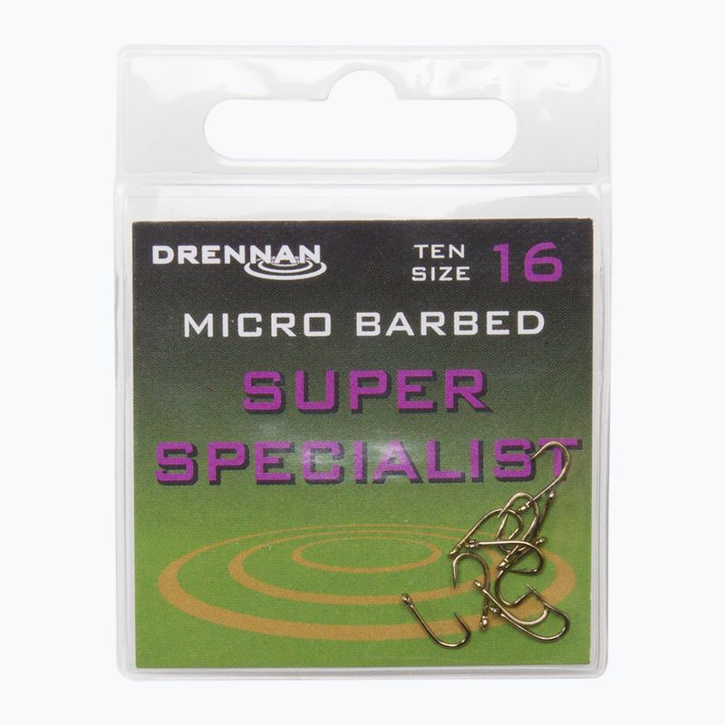 Drennan Super Specialist silver hooks HESS016