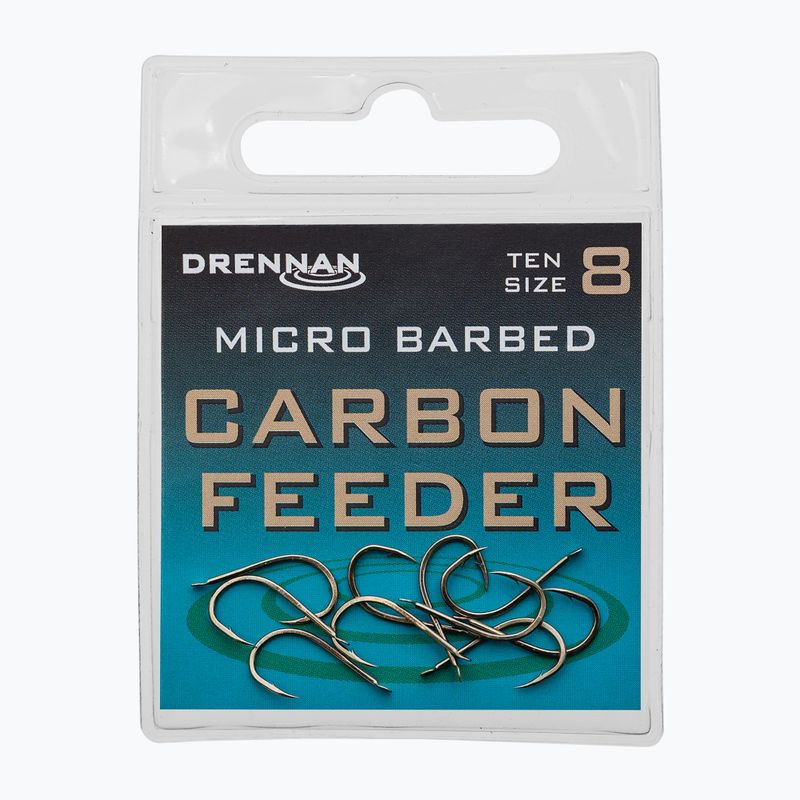 Drennan Carbone Feeder hooks silver HSCFDM012