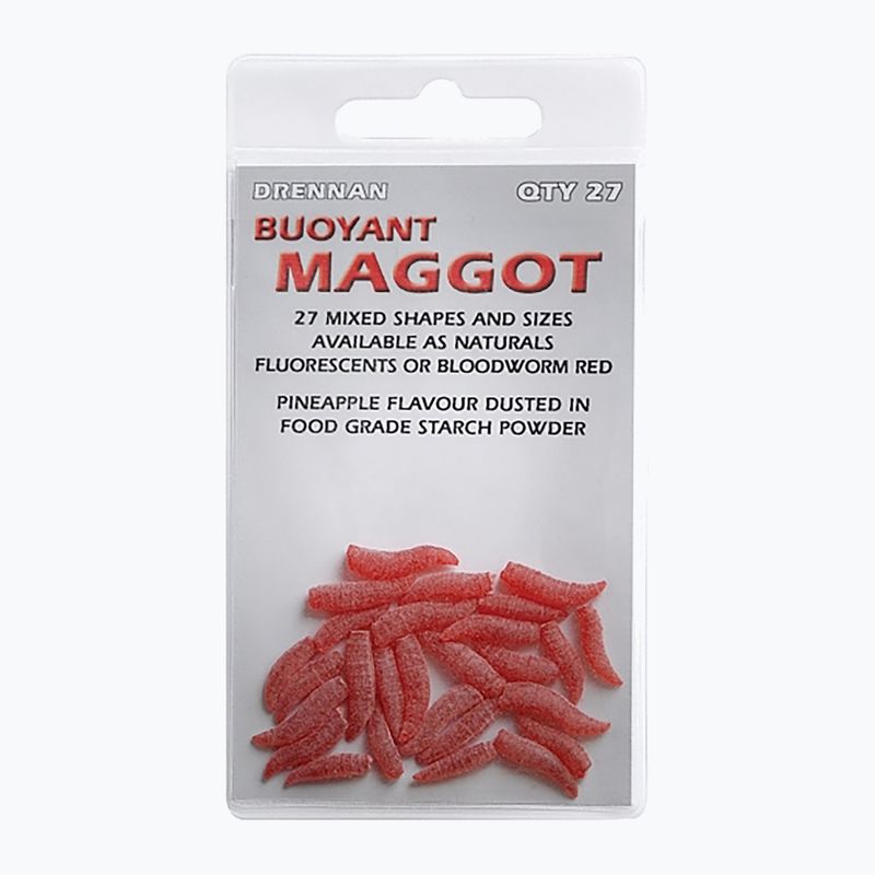 Drennan Buoyant Maggot artificial worm lure 27 pcs red TGABBM003