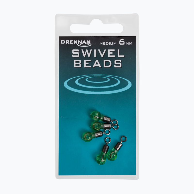 Drennan Swivel Bead methode swivel with stopper 5 pcs. green-grey TGSBM006