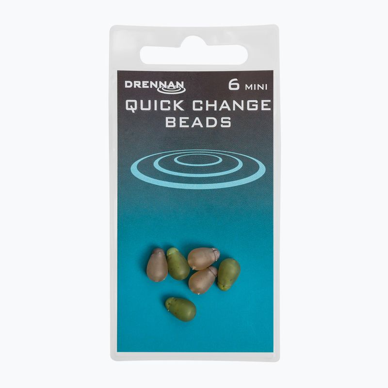 Drennan Quick Change Beads leader connector 6 pcs brown TGQCB002