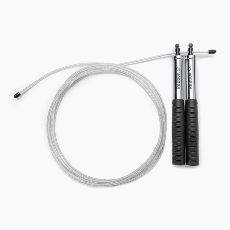 Reebok premium silver speed skipping rope RSRP-10083BK
