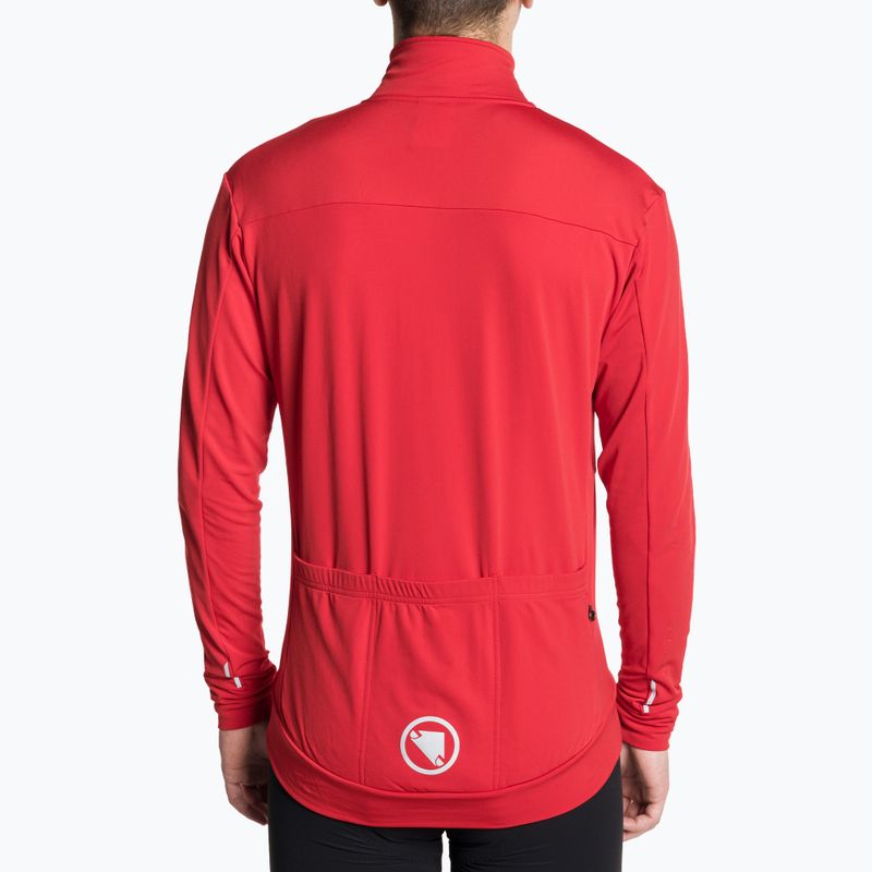 Men's Endura Xtract Roubaix cycling longsleeve red 2