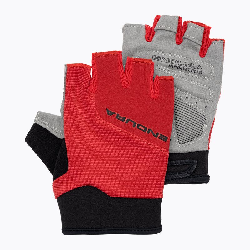 Children's cycling gloves Endura Hummvee Plus red