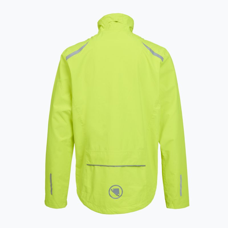 Men's cycling jacket Endura Hummvee Waterproof hi-viz yellow 2
