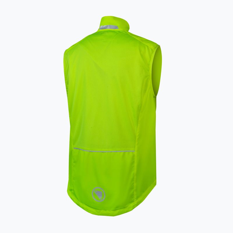 Men's Endura Hummvee hi-viz yellow cycling vest 2
