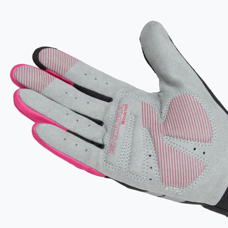 Women's cycling gloves Endura Windchill W cerise 5