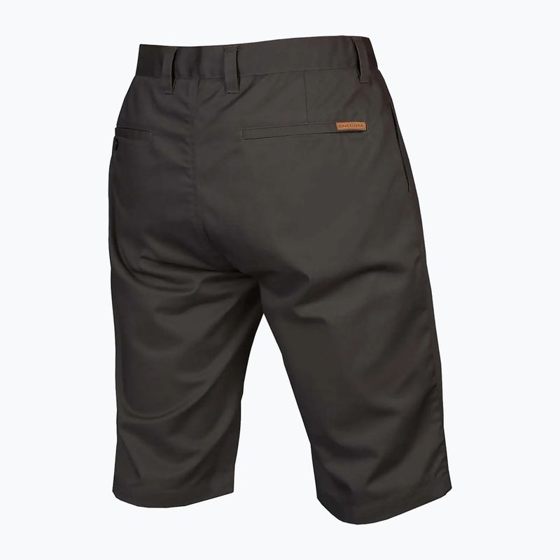 Men's Endura Hummvee Chino W/Liner grey cycling shorts 4