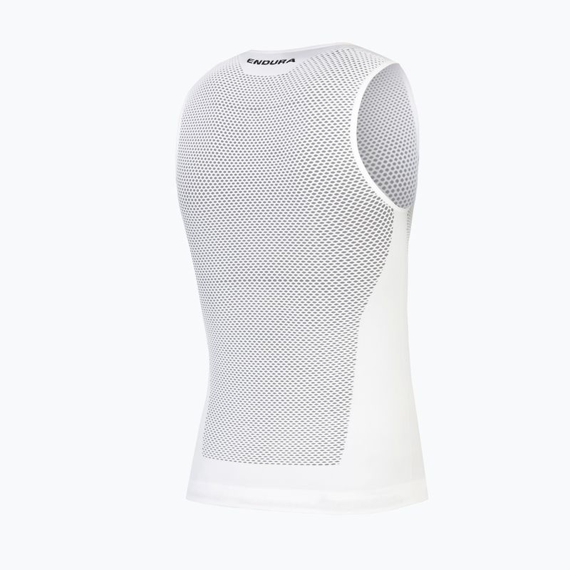 Men's cycling sweatshirt Endura Fishnet II Sleeveless Baselayer white 2