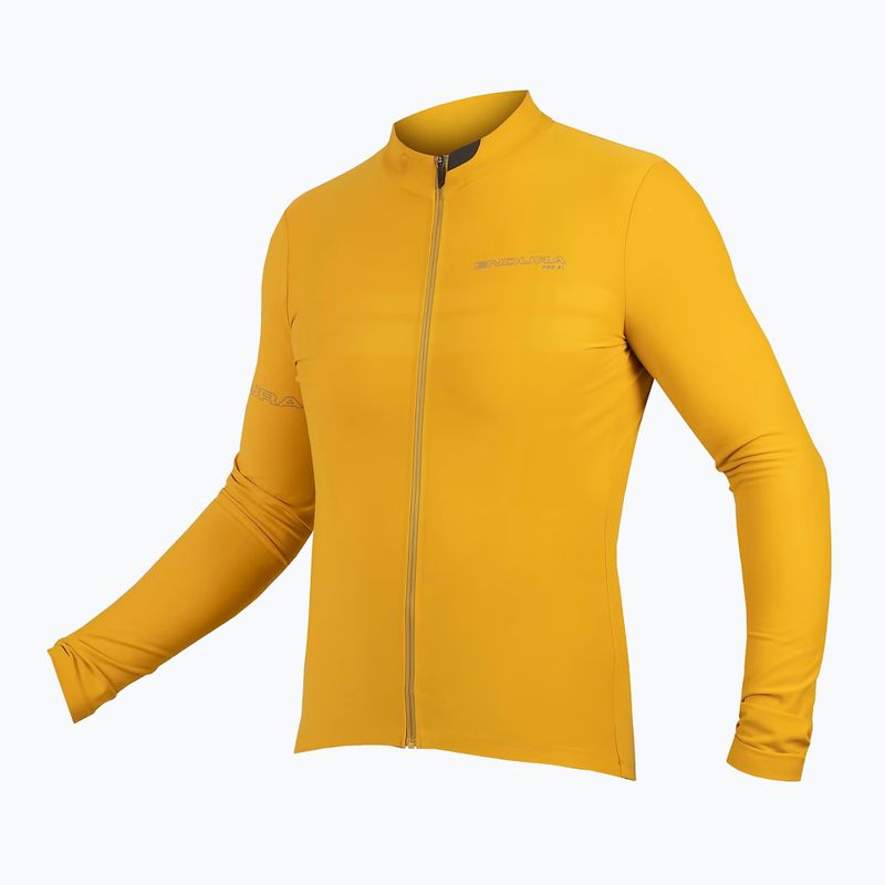 Men's Endura Pro SL II L/S mustard cycling longsleeve 10