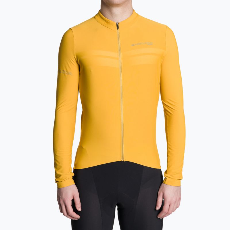 Men's Endura Pro SL II L/S mustard cycling longsleeve 2