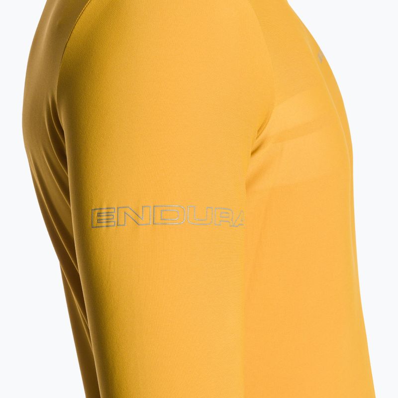 Men's Endura Pro SL II L/S mustard cycling longsleeve 7