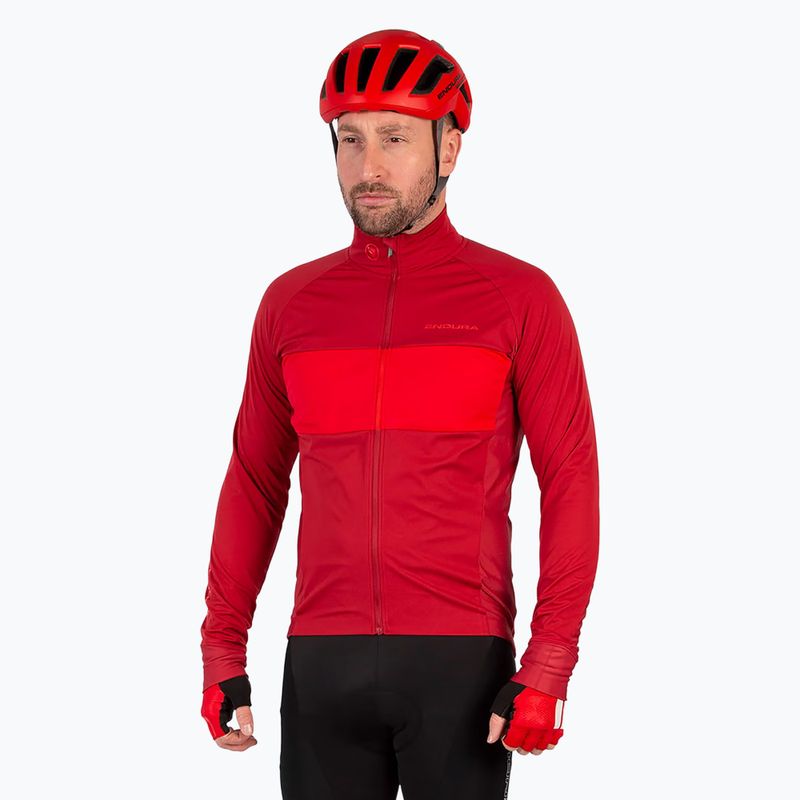 Men's Endura FS260 Pro Jetstream II cycling longsleeve red